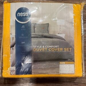 Neatl Vibrant Yellow Twin Duvet Cover